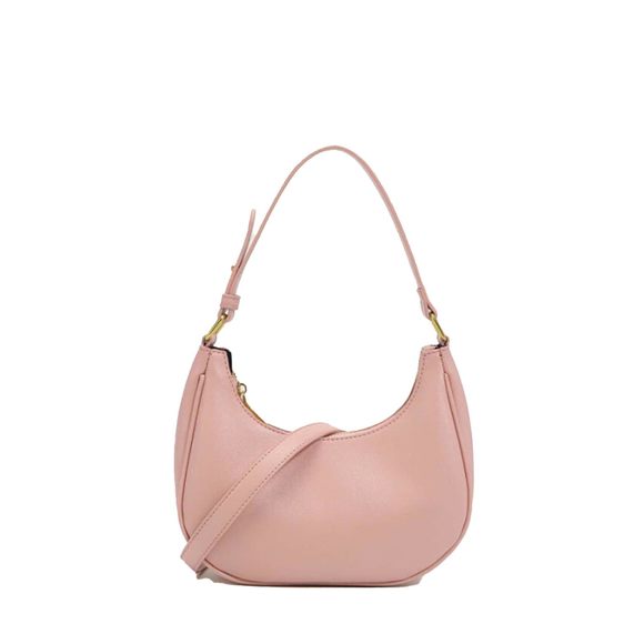 Small Crescent Leather Shoulder Bag Crossbody Clutch Hobo Tote B) - Picture 1 of 6